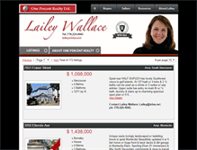 Tablet Screenshot of laileywallace.ca